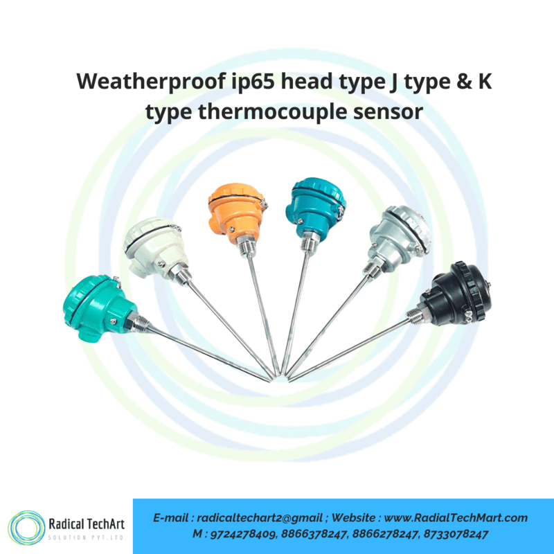 Weatherproof ip65 head type J type & K type thermocouple sensor Weatherproof ip65 head type J type & K type thermocouple sensor