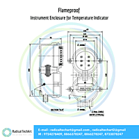 Flameproof Instrument Enclosure for Temperature Indicator