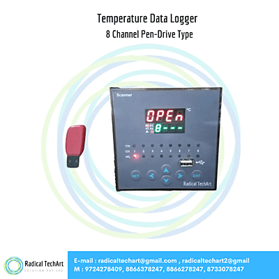 8 Channel Pen-Drive Type Temperature Data Logger