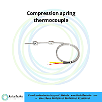 Compression spring thermocouple Compression spring thermocouple