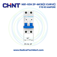 NB1-63H 2 Pole C Curve MCB