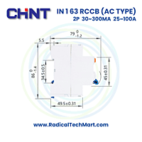 NI 1 RCCB 2 Pole 10kA (AC Type) NI 1 RCCB 2 Pole 10kA (AC Type)