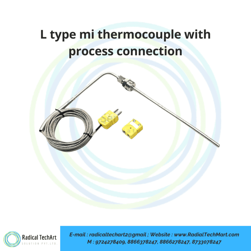 L type mi thermocouple with process connection