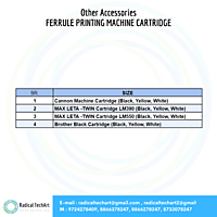 Ferrule printing machine cartridge