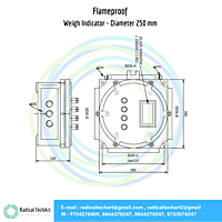 Flameproof Weigh Indicator - Diameter 250 mm