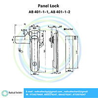 Panel Lock - AB 301-3A-1, AB 301-1-1, AB 401-1-1, AB 401-1-2