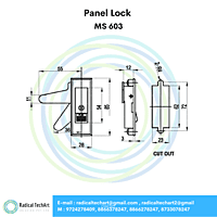 Panel Lock - MS 711-1-1L, MS 815-1-3, MS 603