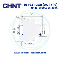 NI 1 RCCB 4 Pole 10kA (AC Type)
