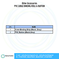 Pvc cable binding roll & button