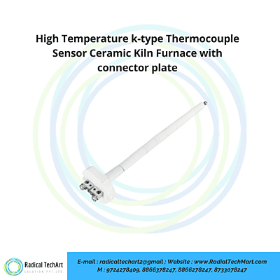 High Temperature k-type Thermocouple Sensor Ceramic Kiln Furnace with connector plate