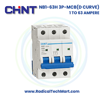 NB1-63H 3 Pole D Curve MCB