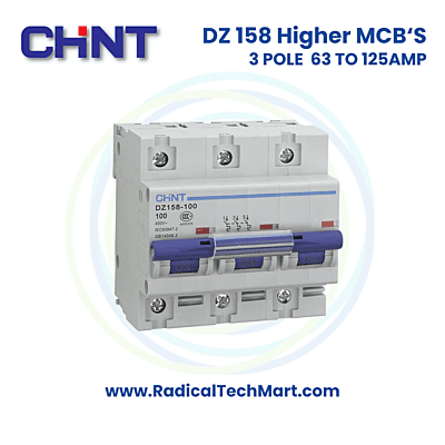DZ 158 10kA 3 Pole (Higher AMP MCB)