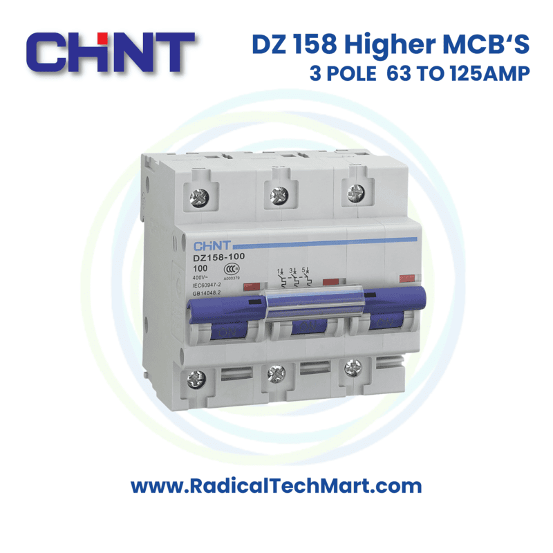 DZ 158 10kA 3 Pole (Higher AMP MCB)