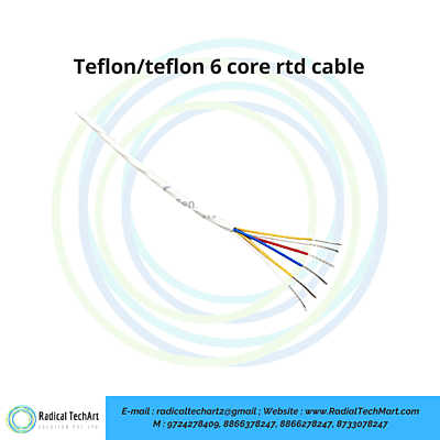 Teflon/teflon 6 core rtd cable