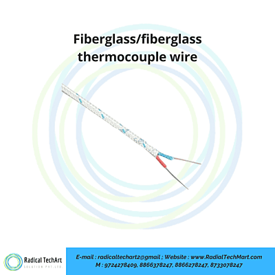 Fiberglass/fiberglass thermocouple wire
