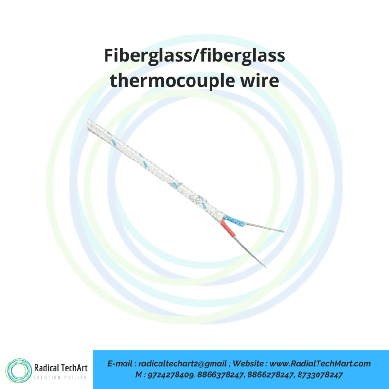 Fiberglass/fiberglass thermocouple wire
