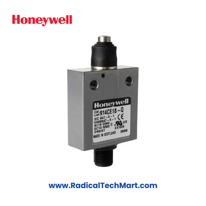 Honeywell 914CE18-AQ Compact Limit Switch with SPDT Snap Action Contacts – IP68 Rated