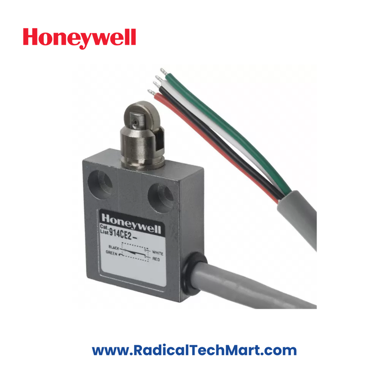 Honeywell 914CE2-3AL1 Limit Switch with Boot Sealed Plunger and Side Entry Cable