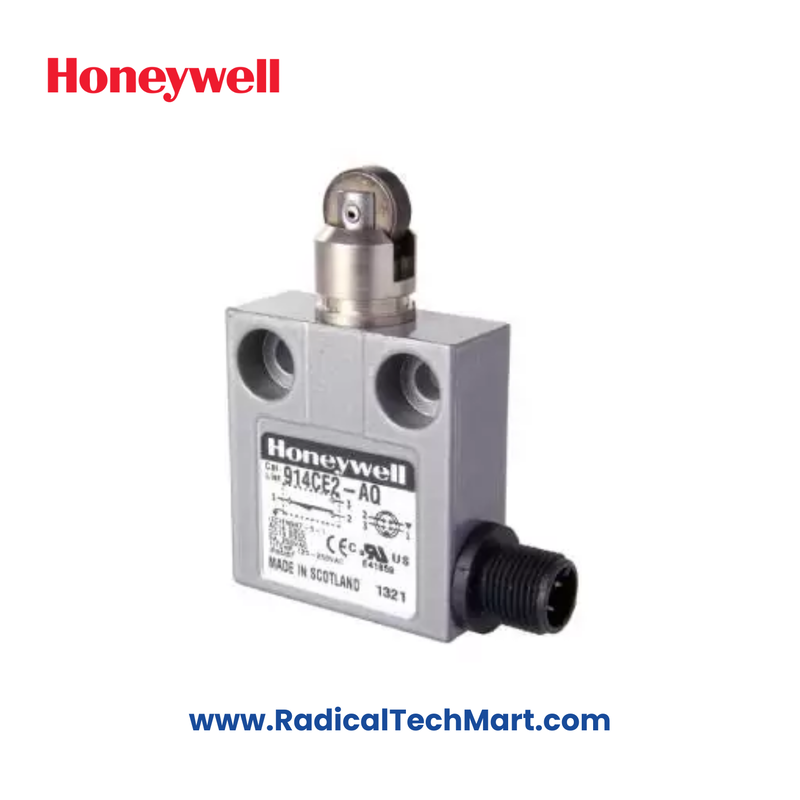 Honeywell 914CE2-AQ Limit Switch with Top Pin Plunger and 3ft Cable Honeywell 914CE2-AQ Limit Switch with Top Pin Plunger and 3ft Cable