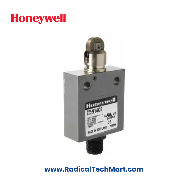 Honeywell 914CE27-Q Compact Panel Mount Limit Switch with Top Pin Plunger