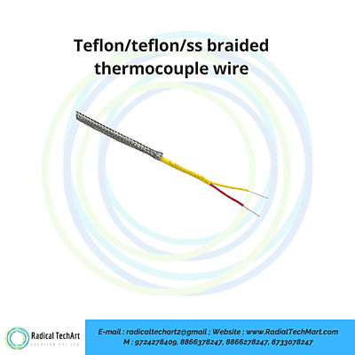 Teflon/teflon/ss braided thermocouple wire