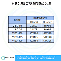 DRAG CHAIN V - BC SERIES COVER TYPE