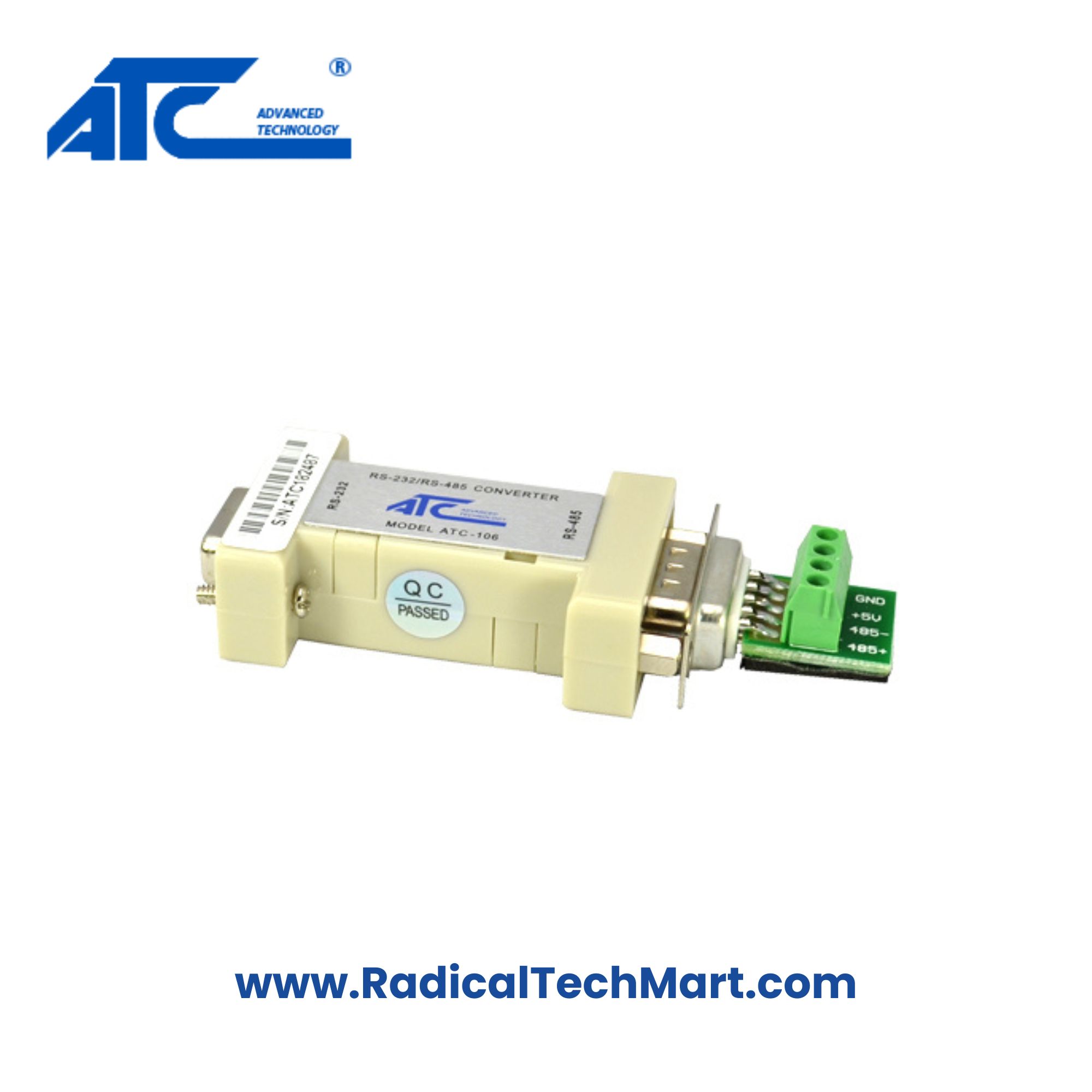 ATC-106 Port Powered RS-232 to RS-485 Converter ATC-106 Port Powered RS-232 to RS-485 Converter