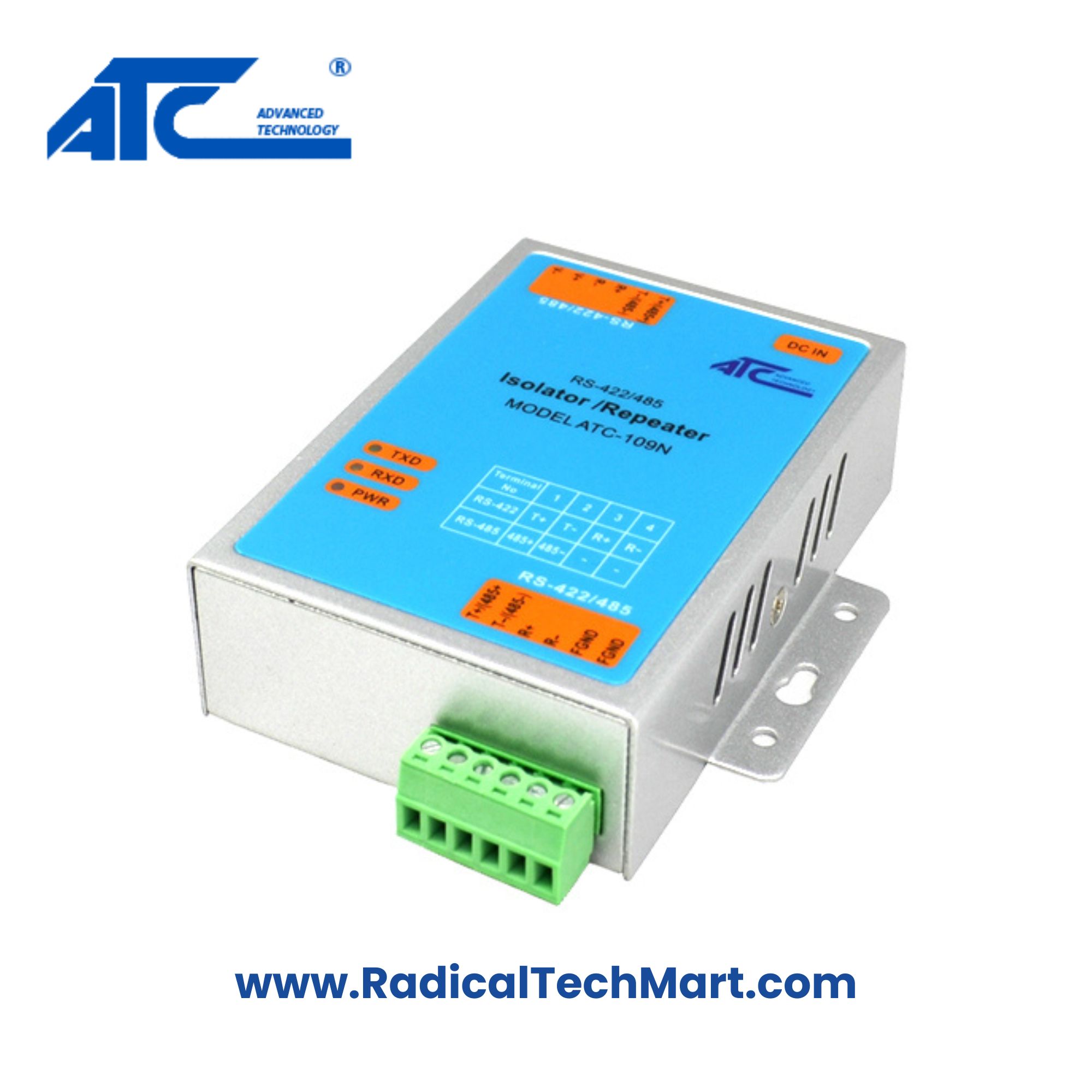 ATC-109N RS-485/422 Data Repeater with Photoelectric Isolation