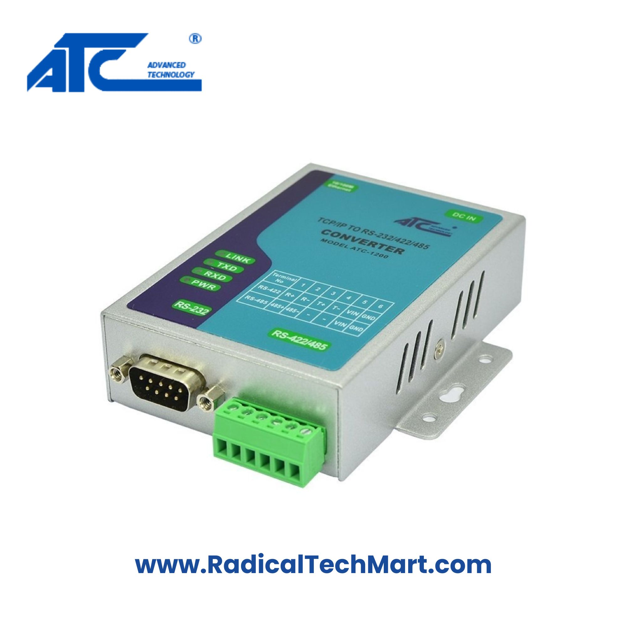 ATC-1200 Serial to Ethernet Converter with RS-232/422/485