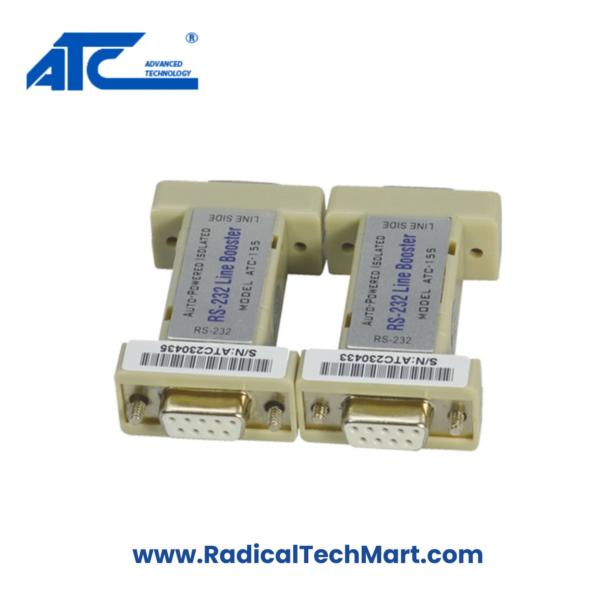 ATC-155 RS-232 Photoelectric Isolator Line Booster ATC-155 RS-232 Photoelectric Isolator Line Booster