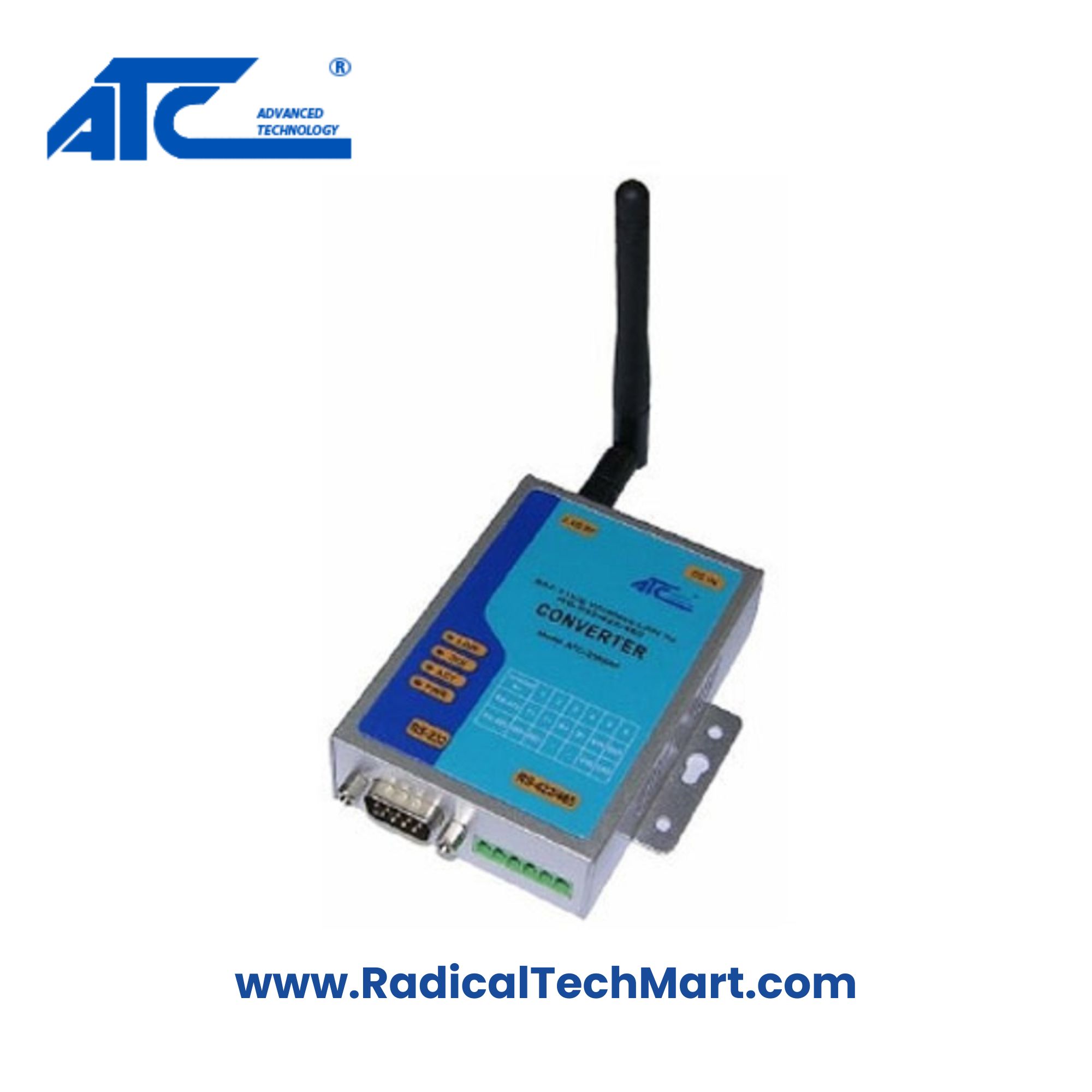 ATC-2000WF Wi-Fi Serial Port Converter with Antenna and RS-232 Cable