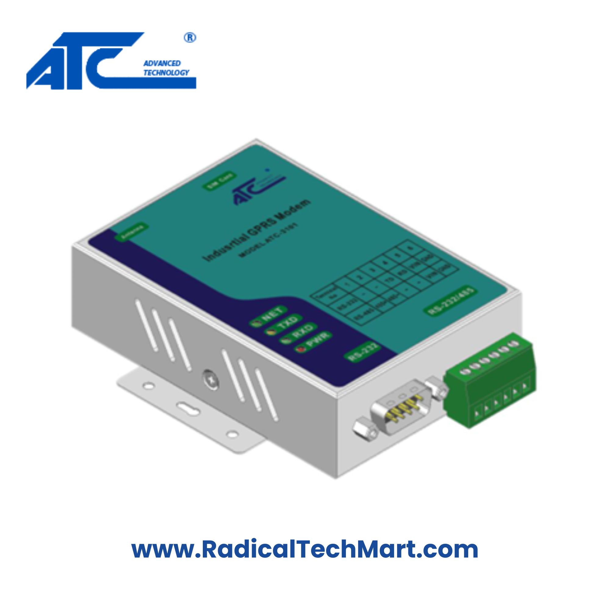 ATC-3101 Industrial GPRS Modem with RS232 RS485 Interface ATC-3101 Industrial GPRS Modem with RS232 RS485 Interface