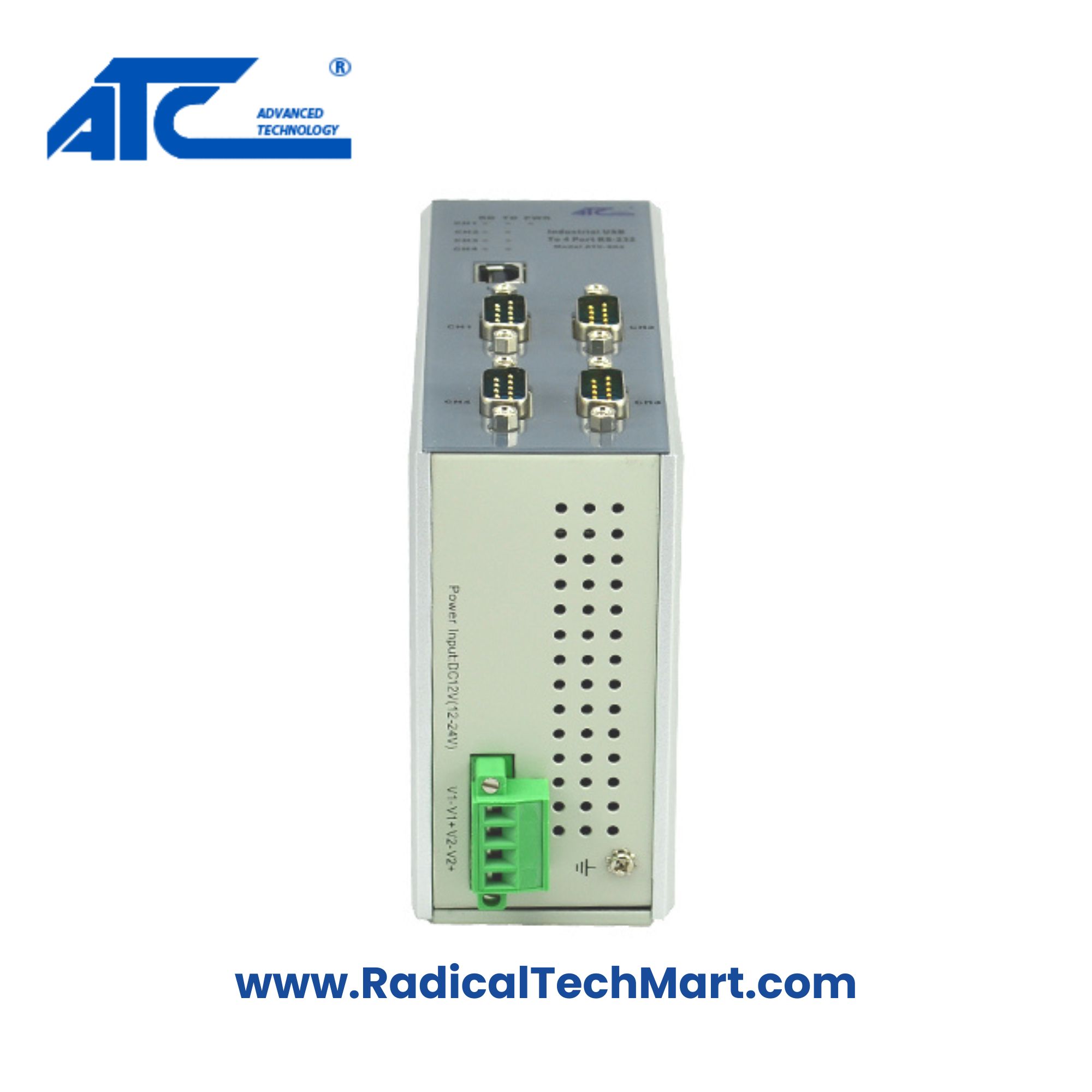 ATC-804 USB to 4-Port RS232 Converter – Industrial Serial Adapter