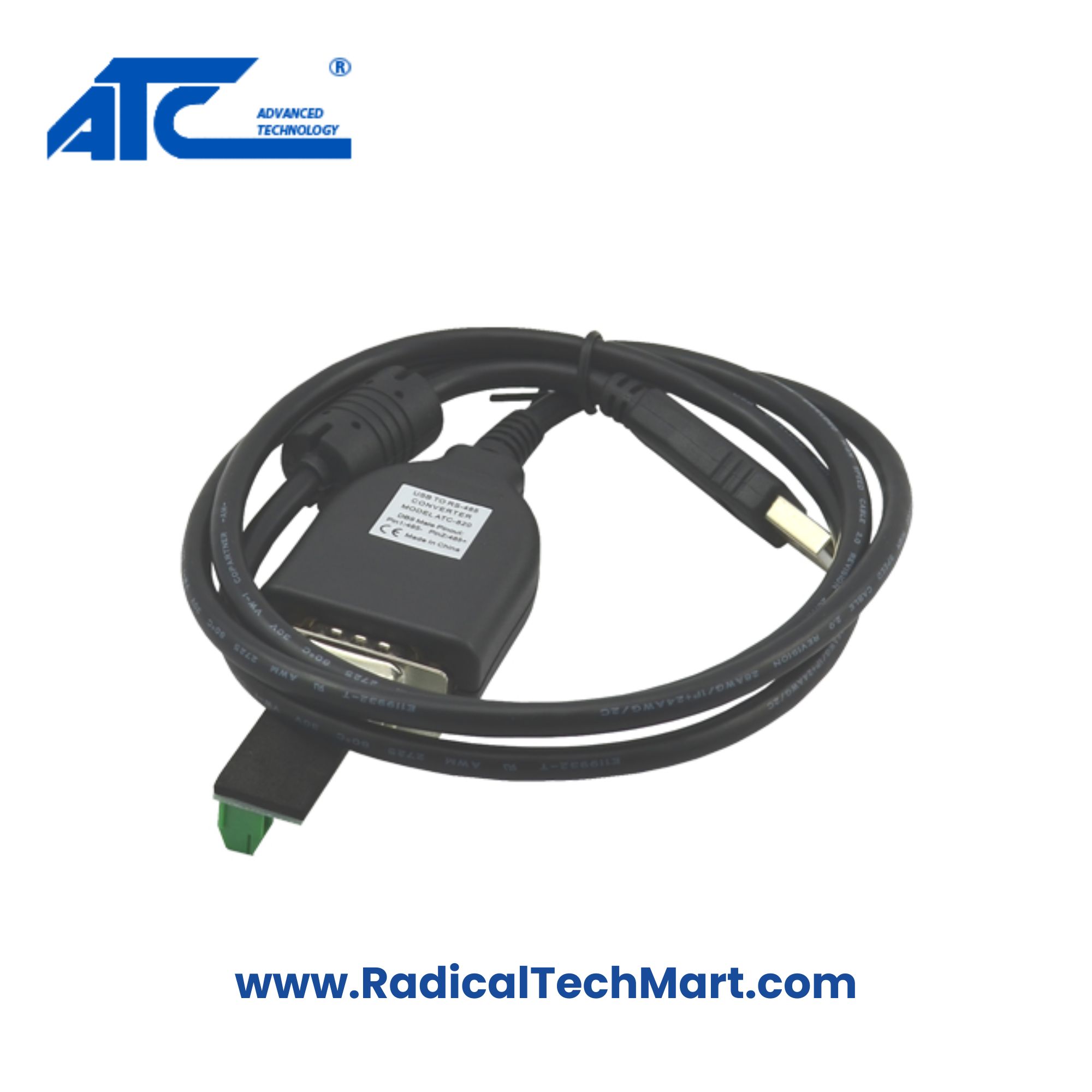 ATC-840 USB to RS422 Converter with DB9 and Mini-B USB Connector