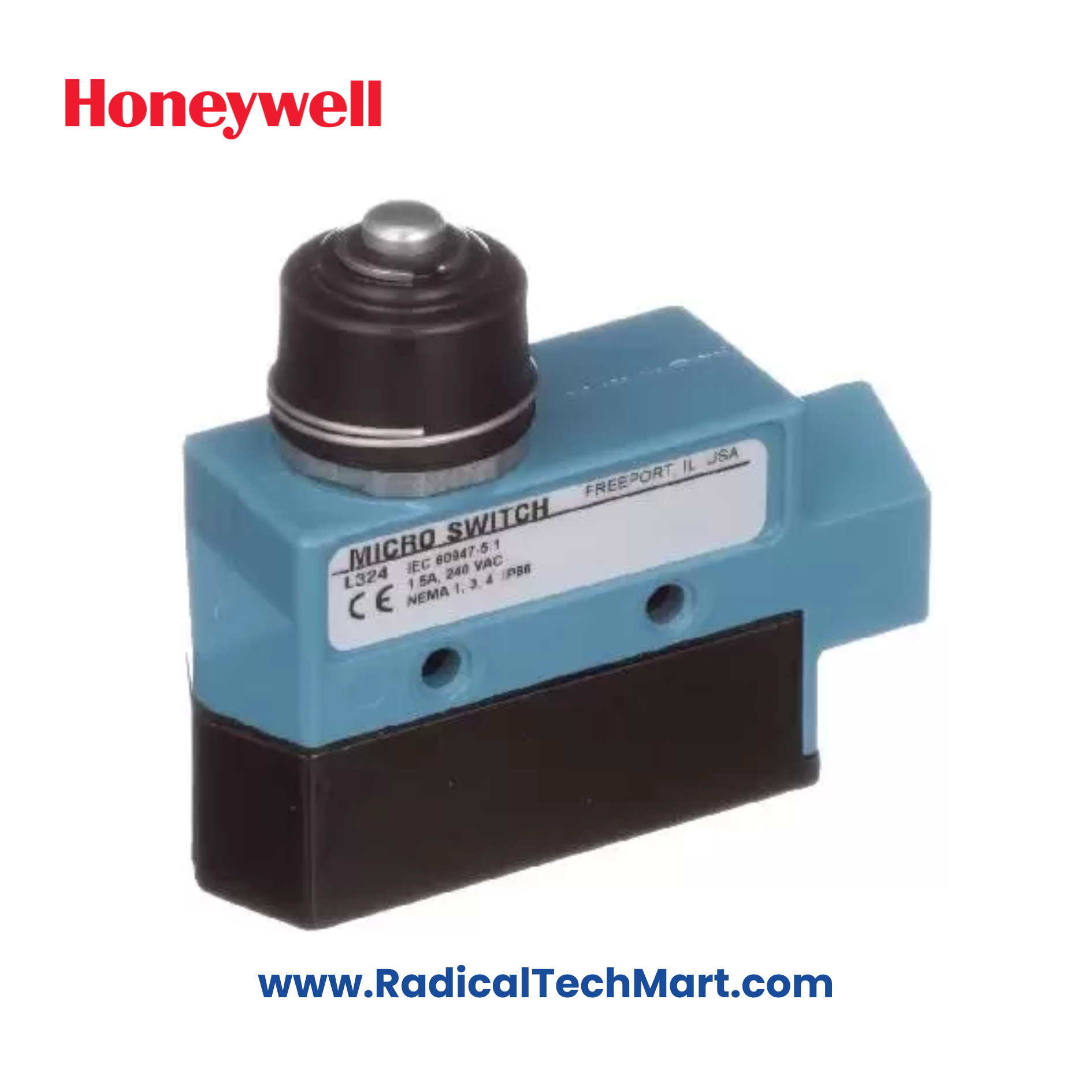 BZE6-2RN72 Honeywell Limit Switch with Boot Seal Actuator