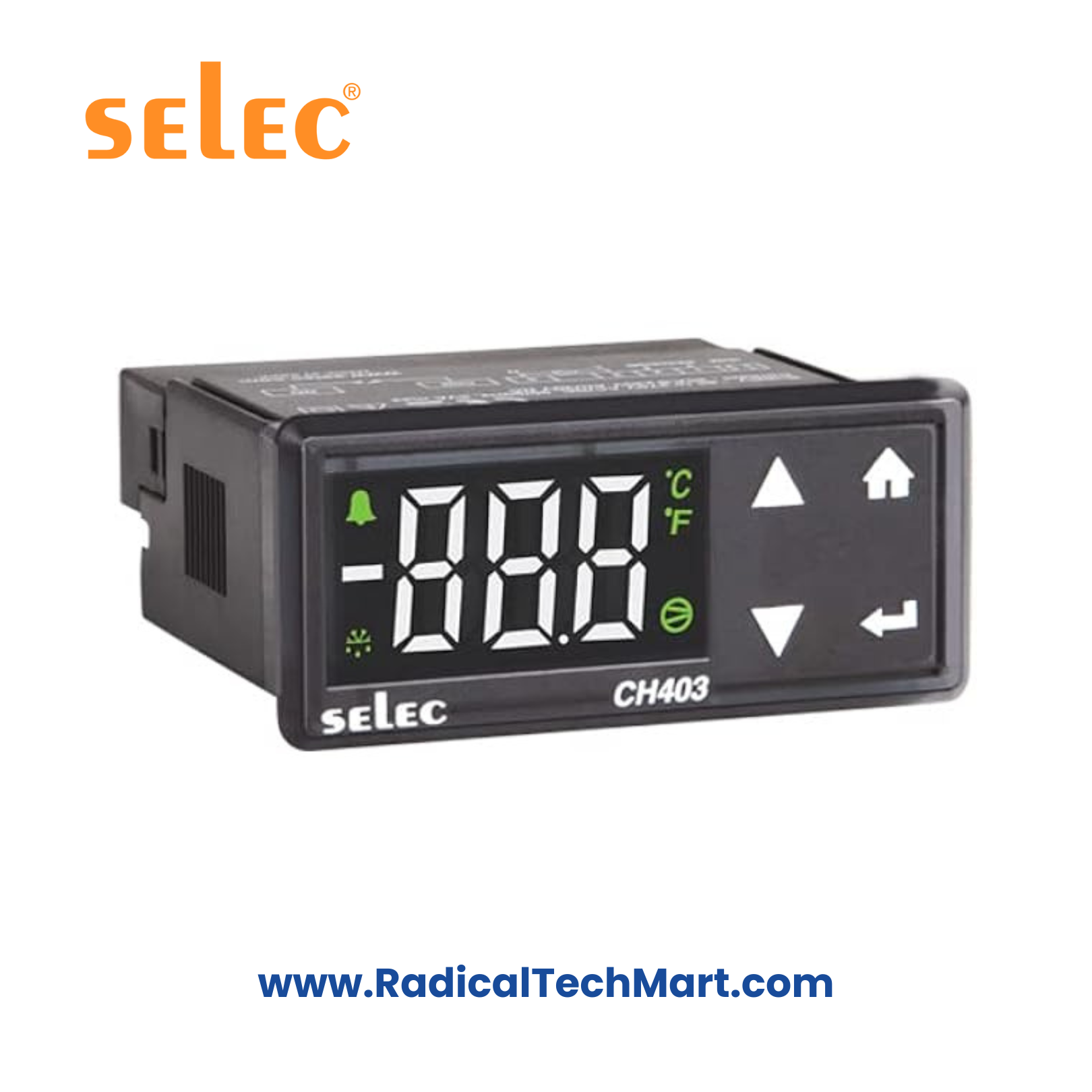 Selec CH403B Cooling Controller with 2½ Digit LED Display and Touch Keypad