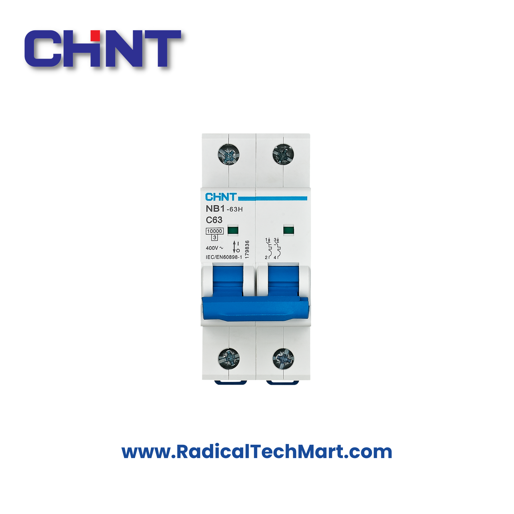 Chint NB1-63H 2 Pole D Curve MCB