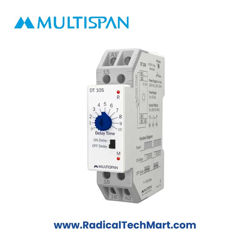 Multispan DT-60S Digital Timer with 60 Seconds Delay – Front View