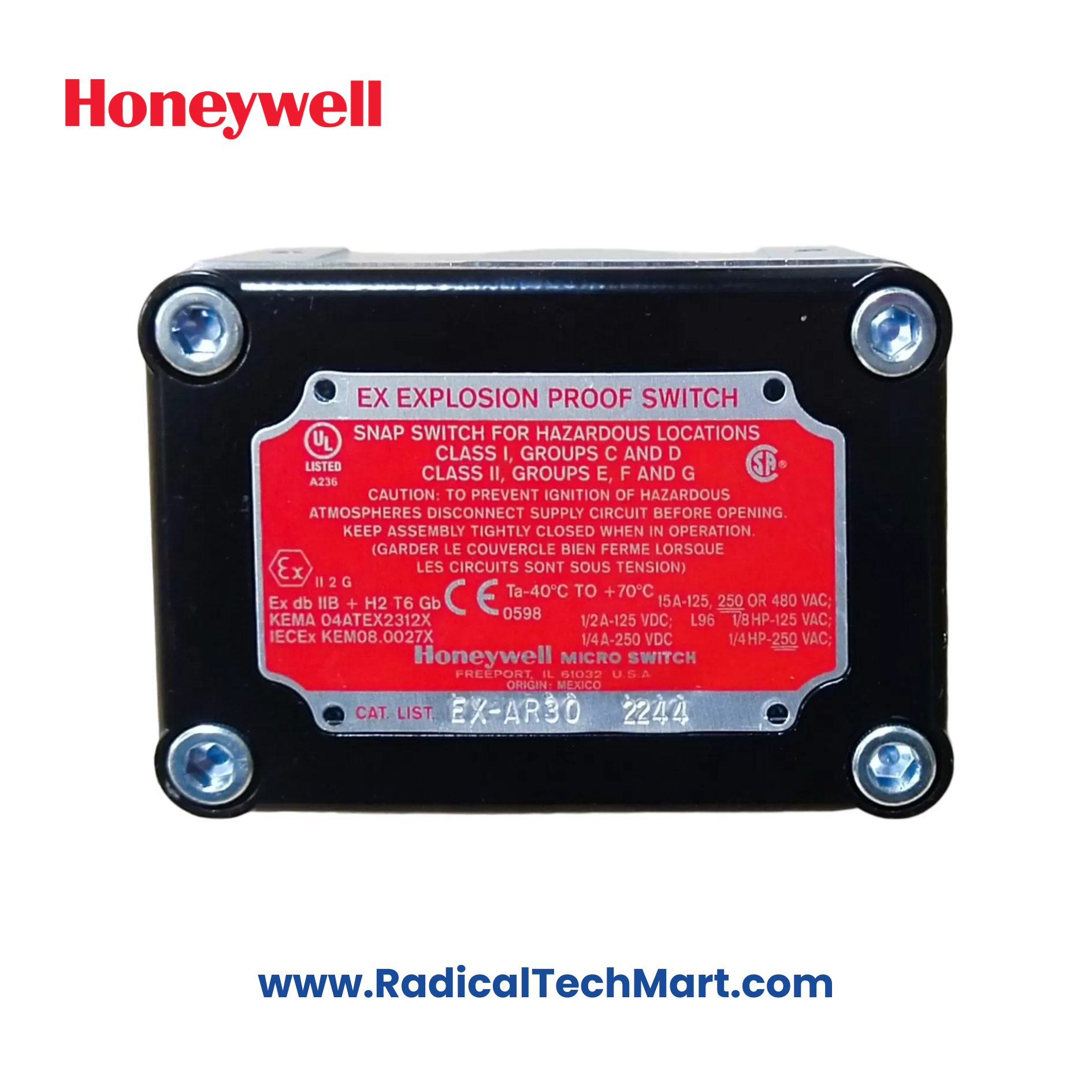 Flame Proof Honeywell Limit Switch