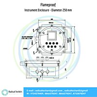 Flameproof Instrument Enclosure - Diameter 250 mm Flameproof Instrument Enclosure - Diameter 250 mm