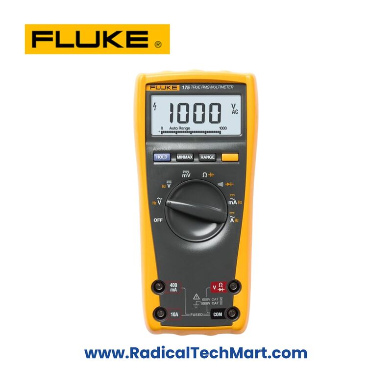 Fluke 175 True-RMS Digital Multimeter with protective holster