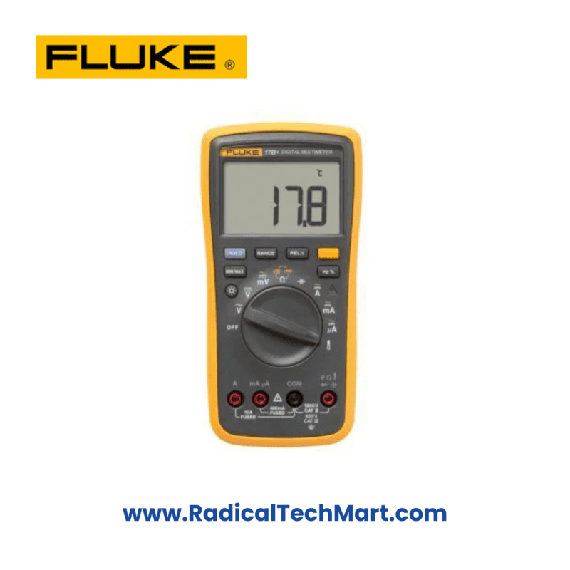 Fluke 17B+ Digital Multimeter with backlit display and rugged design Fluke 17B+ Digital Multimeter with backlit display and rugged design