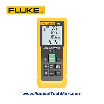 Fluke 404E Laser Distance Meter with backlit display and rugged casing