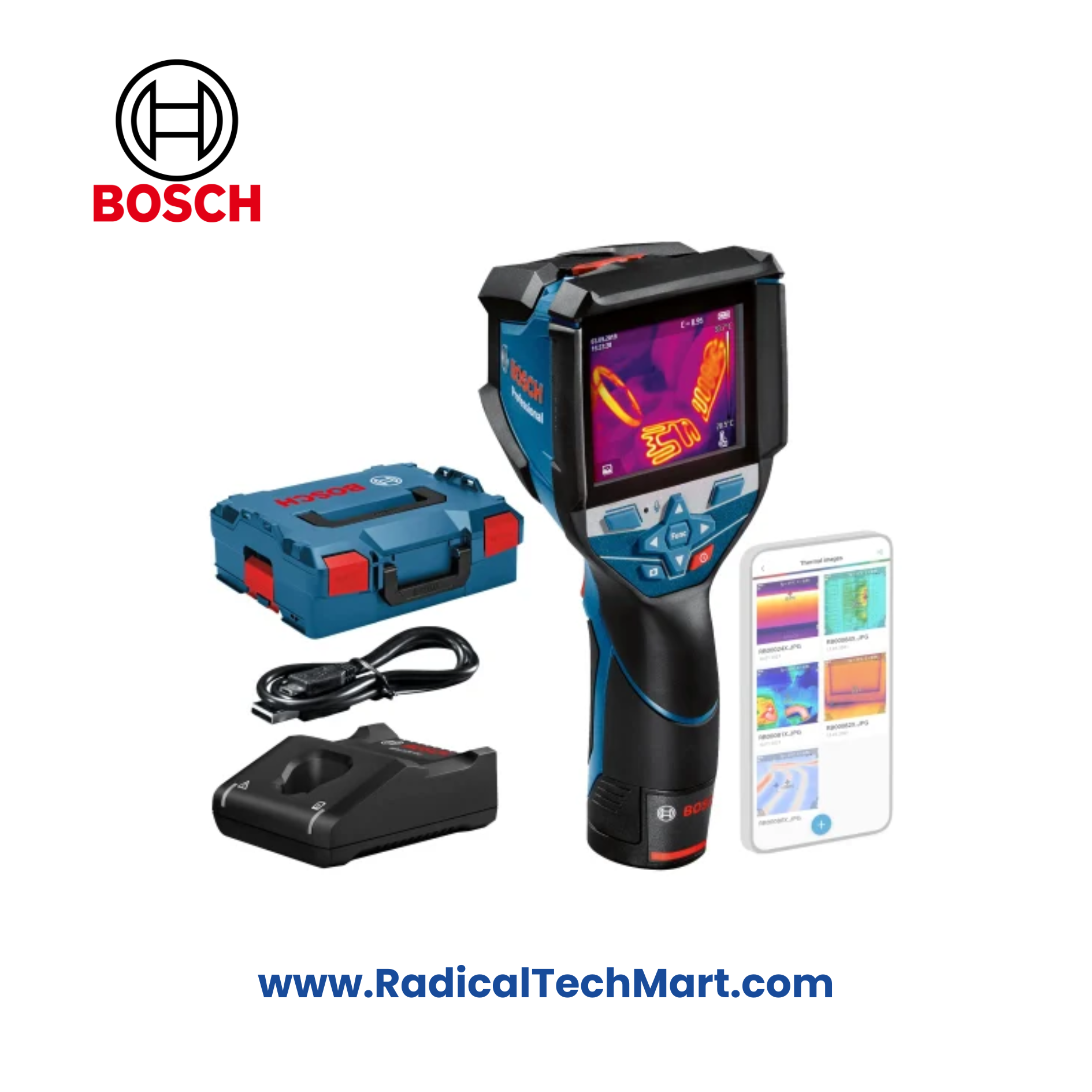 Bosch GTC 400 C Professional Thermal Camera with 160×120 IR Resolution