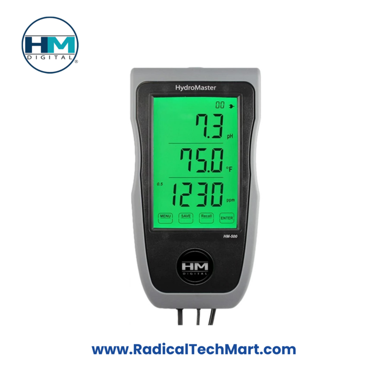 HM-500 HydroMaster Continuous Water Quality Monitor – TDS, EC, pH, Temp with Touchscreen Display