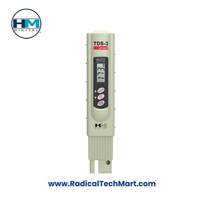 HM Digital TDS-3 SMART Handheld TDS Meter with Carrying Case