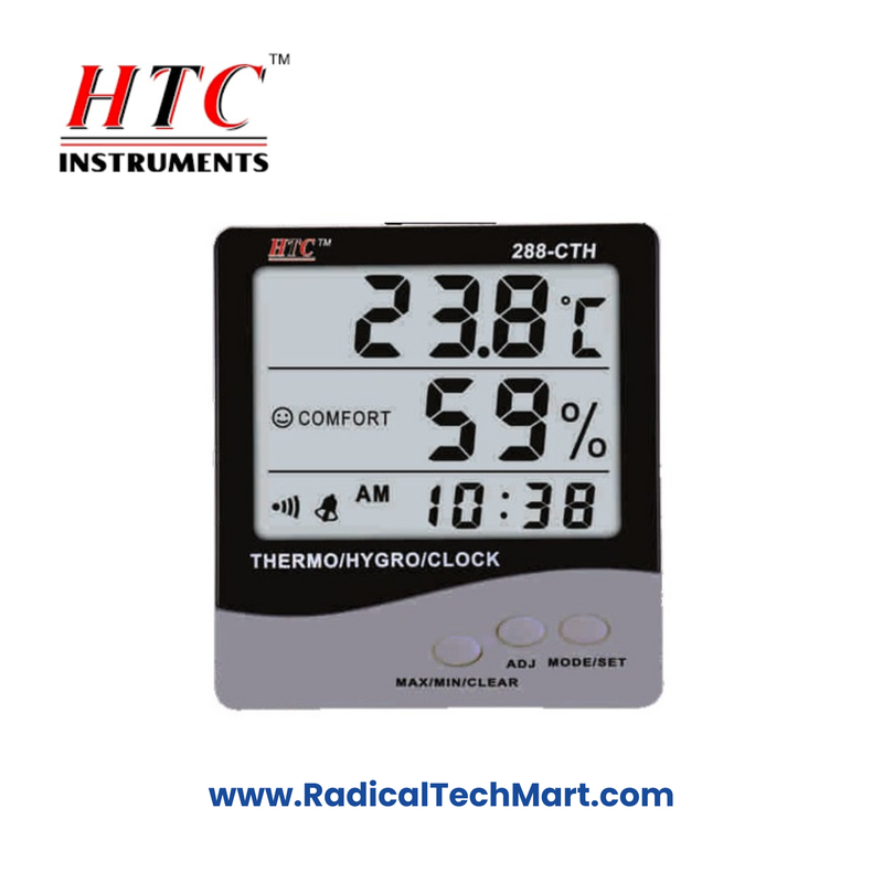 HTC 288-CTH Big Display Thermo Hygrometer with Clock and Calendar HTC 288-CTH Big Display Thermo Hygrometer with Clock and Calendar