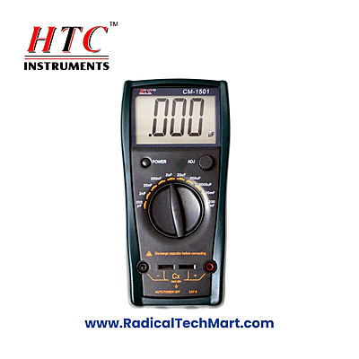 HTC CM-1501 Digital Capacitance Meter with LCD Display and Discharge Protection
