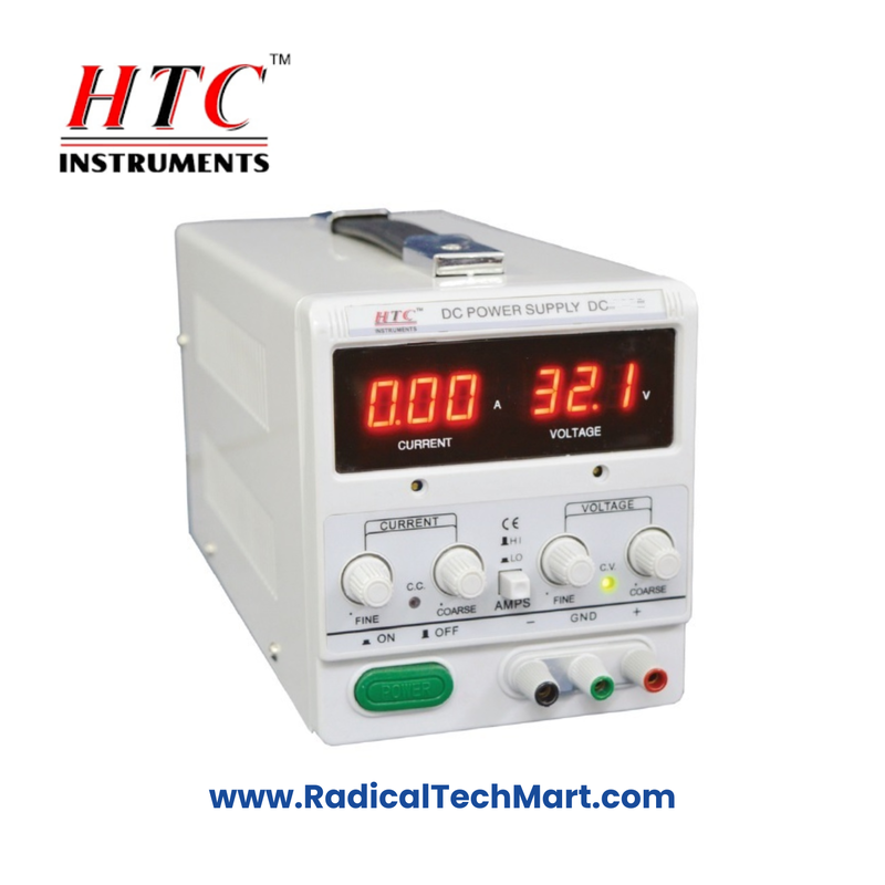 HTC DC-3003 30V 3A DC Regulated Power Supply Front View HTC DC-3003 30V 3A DC Regulated Power Supply Front View