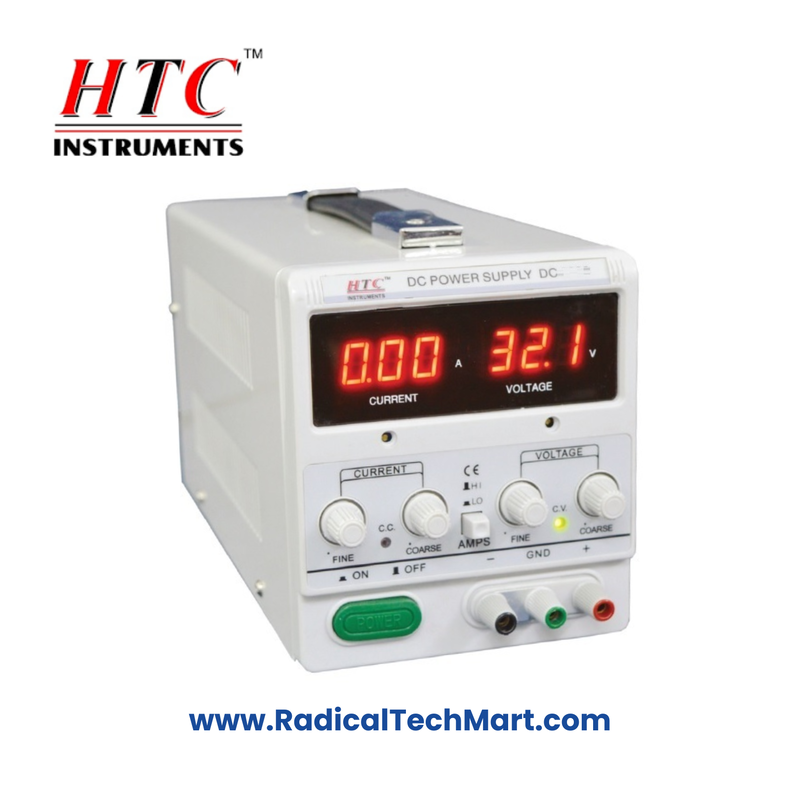 HTC DC 3010 Linear Power Supply 0-30V 10A – Front View